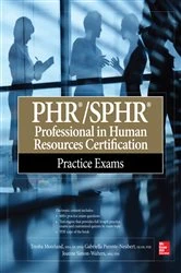 Book cover of PHR/SPHR Professional in Human Resources Certification Practice Exams by Tresha Moreland