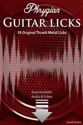 Book cover of Phrygian Guitar Licks by Gareth Evans