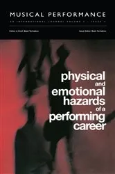 Book cover of Physical and Emotional Hazards of a Performing Career by Basil Tschaikov