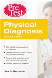 Book cover of Physical Diagnosis PreTest Self Assessment and Review, Seventh Edition (7th ed.) by Lisa Bernstein