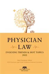 Book cover of Physician Law by Wes M. Cleveland