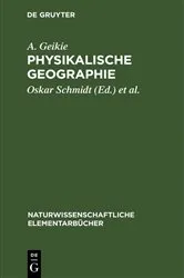 Book cover of Physikalische Geographie (5th ed.) by A. Geikie