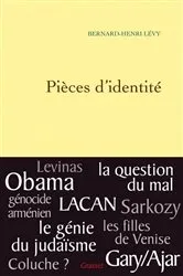 Book cover of Pièces d'identité by Bernard-Henri Lévy