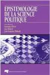 Book cover of Épistémologie de la science politique by Lawrence Olivier