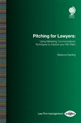 Book cover of Pitching for Lawyers by Rebecca Harding
