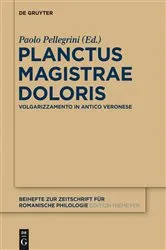 Book cover of Planctus Magistrae Doloris by Paolo Pellegrini