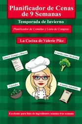 Book cover of Planificador de cenas de 9 semanas. Temporada de Invierno by Valerie Pike
