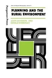 Book cover of Planning and the Rural Environment by Joan Davidson