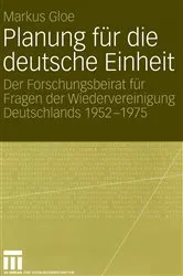 Book cover of Planung für die deutsche Einheit by Markus Gloe
