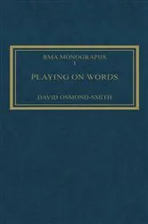 Book cover of Playing on Words by David Osmond-Smith
