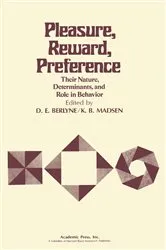 Book cover of Pleasure, Reward, Preference by D. E. Berlyne