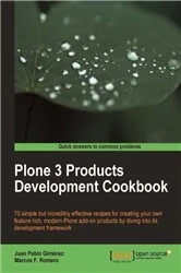Book cover of Plone 3 Products Development Cookbook by Juan Pablo Gimenez