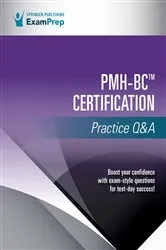 Book cover of PMH-BC Certification Practice Q&A by Springer Publishing Company