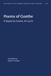 Book cover of Poems of Goethe by Edwin H. Zeydel