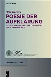 Book cover of Poesie der Aufklärung by Olav Krämer