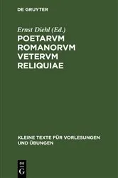 Book cover of Poetarvm Romanorvm vetervm reliquiae by Ernst Diehl