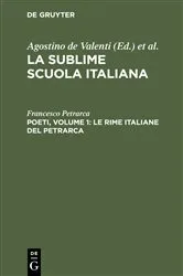 Book cover of Poeti, Volume 1: Le rime italiane del Petrarca by Francesco Petrarca