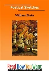 Book cover of Poetical Sketches by William Blake