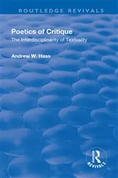 Book cover of Poetics of Critique by Andrew W. Hass