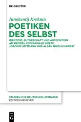 Book cover of Poetiken des Selbst by Innokentij Kreknin