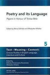 Book cover of Poetry and its Language by Wladyslaw Witalisz