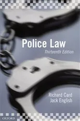 Book cover of Police Law by Unknown
