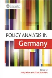 Book cover of Policy Analysis in Germany by Sonja Blum