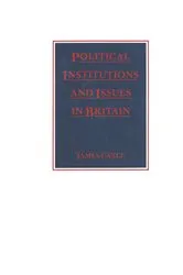 Book cover of Political Institutions and Issues in Britain by James Cable