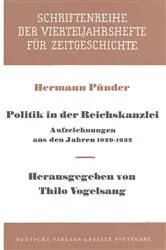 Book cover of Politik in der Reichskanzlei by Hermann Pünder