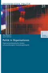 Book cover of Politik in Organisationen by Jörg Bogumil