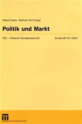 Book cover of Politik und Markt by Roland Czada