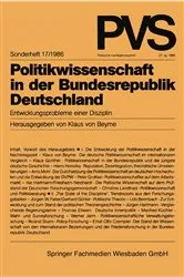 Book cover of Politikwissenschaft in der Bundesrepublik Deutschland by Klaus von Beyme