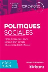 Book cover of Politiques sociales - Concours 2025 by Michelle Gagnadoux