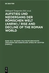 Book cover of Politische Geschichte (Provinzen und Randvölker: Afrika mit Ägypten [Forts.]) by Hildegard Temporini