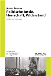 Book cover of Politische Justiz, Herrschaft, Widerstand by Jürgen Zarusky