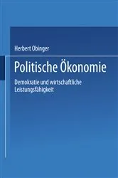 Book cover of Politische Ökonomie by Herbert Obinger