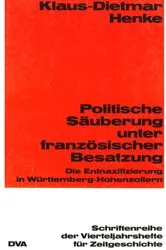 Book cover of Politische Säuberung unter französischer Besatzung by Klaus-Dietmar Henke