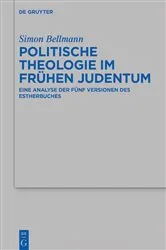 Book cover of Politische Theologie im frühen Judentum by Simon Bellmann