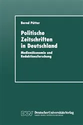 Book cover of Politische Zeitschriften in Deutschland by Bernd Pütter