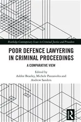 Book cover of Poor Defence Lawyering in Criminal Proceedings by Ashlee Beazley