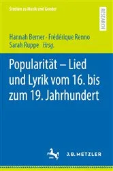 Book cover of Popularität – Lied und Lyrik vom 16. bis zum 19. Jahrhundert by Hannah Berner