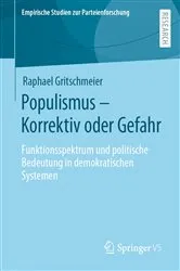 Book cover of Populismus – Korrektiv oder Gefahr by Raphael Gritschmeier