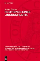 Book cover of Positionen einer Linguostilistik by Herbert Peukert