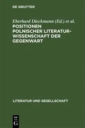 Book cover of Positionen polnischer Literaturwissenschaft der Gegenwart by Eberhard Dieckmann