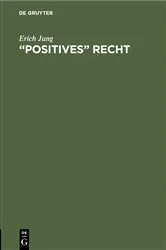 Book cover of “Positives” Recht by Erich Jung