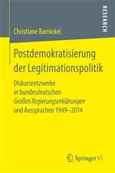 Book cover of Postdemokratisierung der Legitimationspolitik by Christiane Barnickel