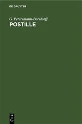 Book cover of Postille by G. Petersmann-Borsdorff