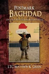 Book cover of Postmark Baghdad by LTC Matthew K. Green