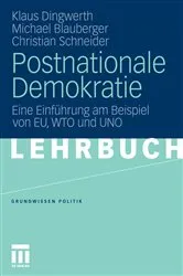 Book cover of Postnationale Demokratie by Klaus Dingwerth