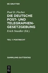 Book cover of Postrecht by Erich Staedler